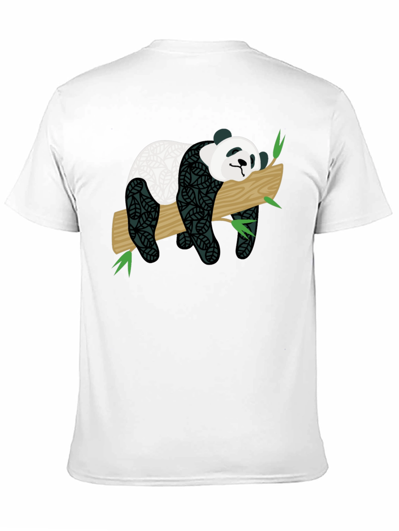 Cute Panda on Branch Graphic T-Shirt