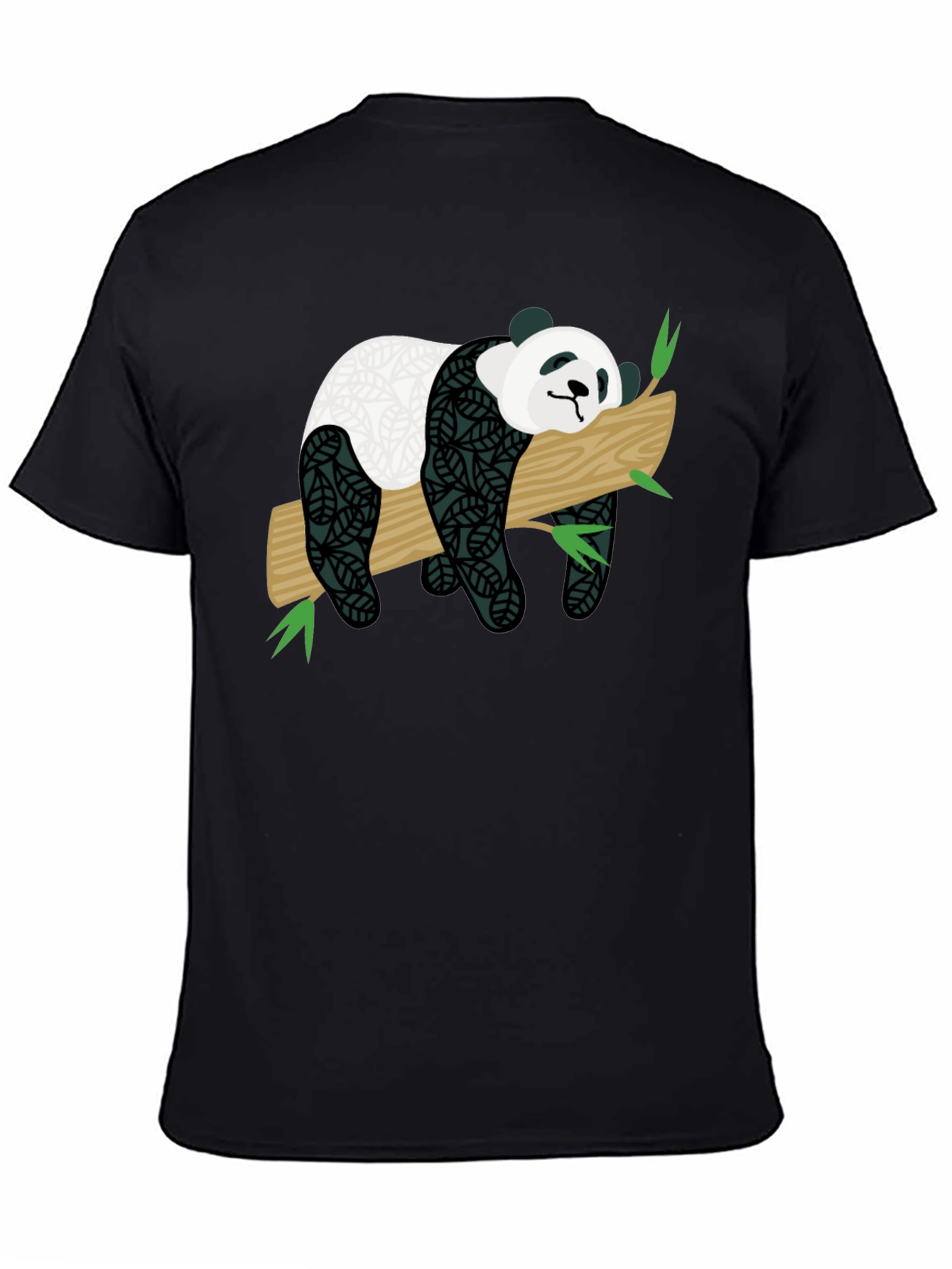 Cute Panda on Branch Graphic T-Shirt