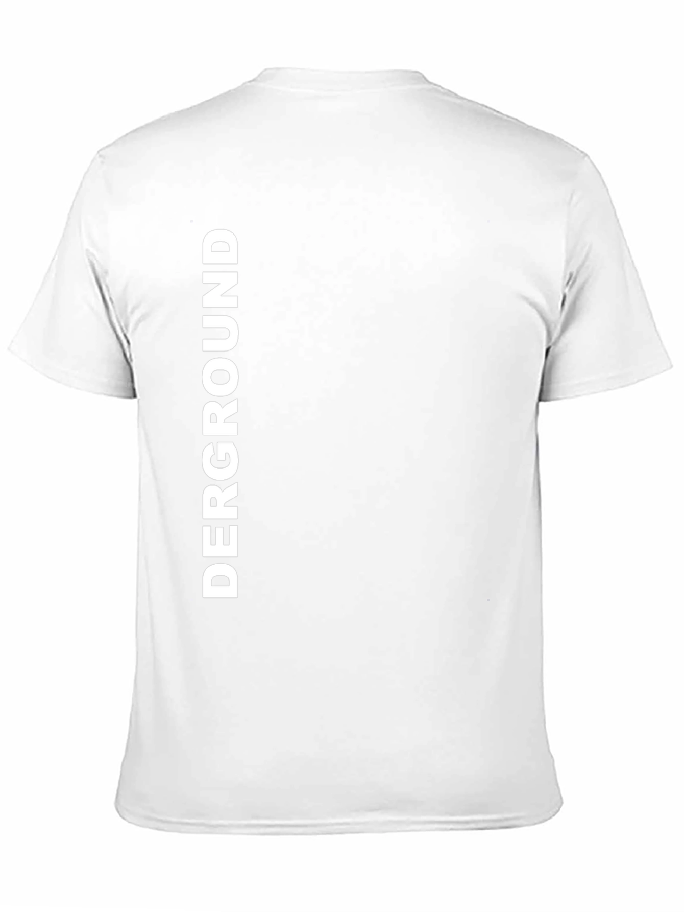Black DERGROUND Graphic Print Crew Neck T-Shirt