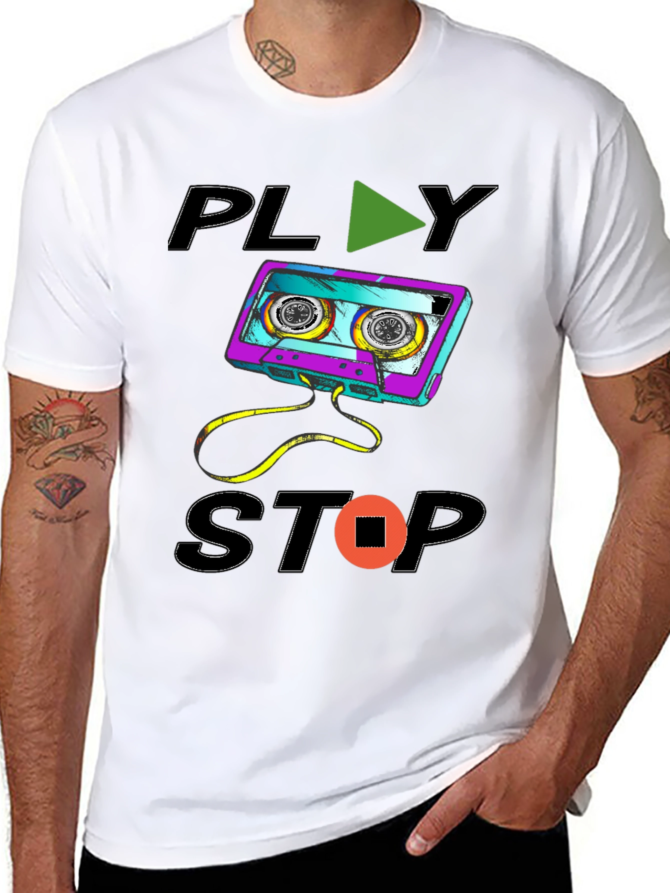 Retro Cassette Tape Graphic Tee