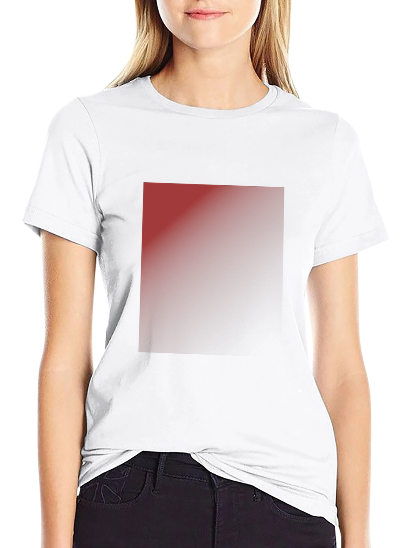Mens Classic Black T-Shirt with Ombre Design