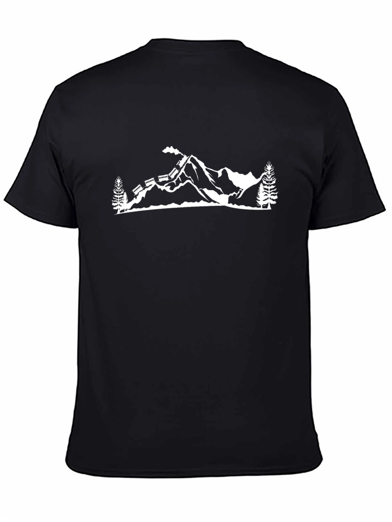Mountain Train Graphic Tee - Black