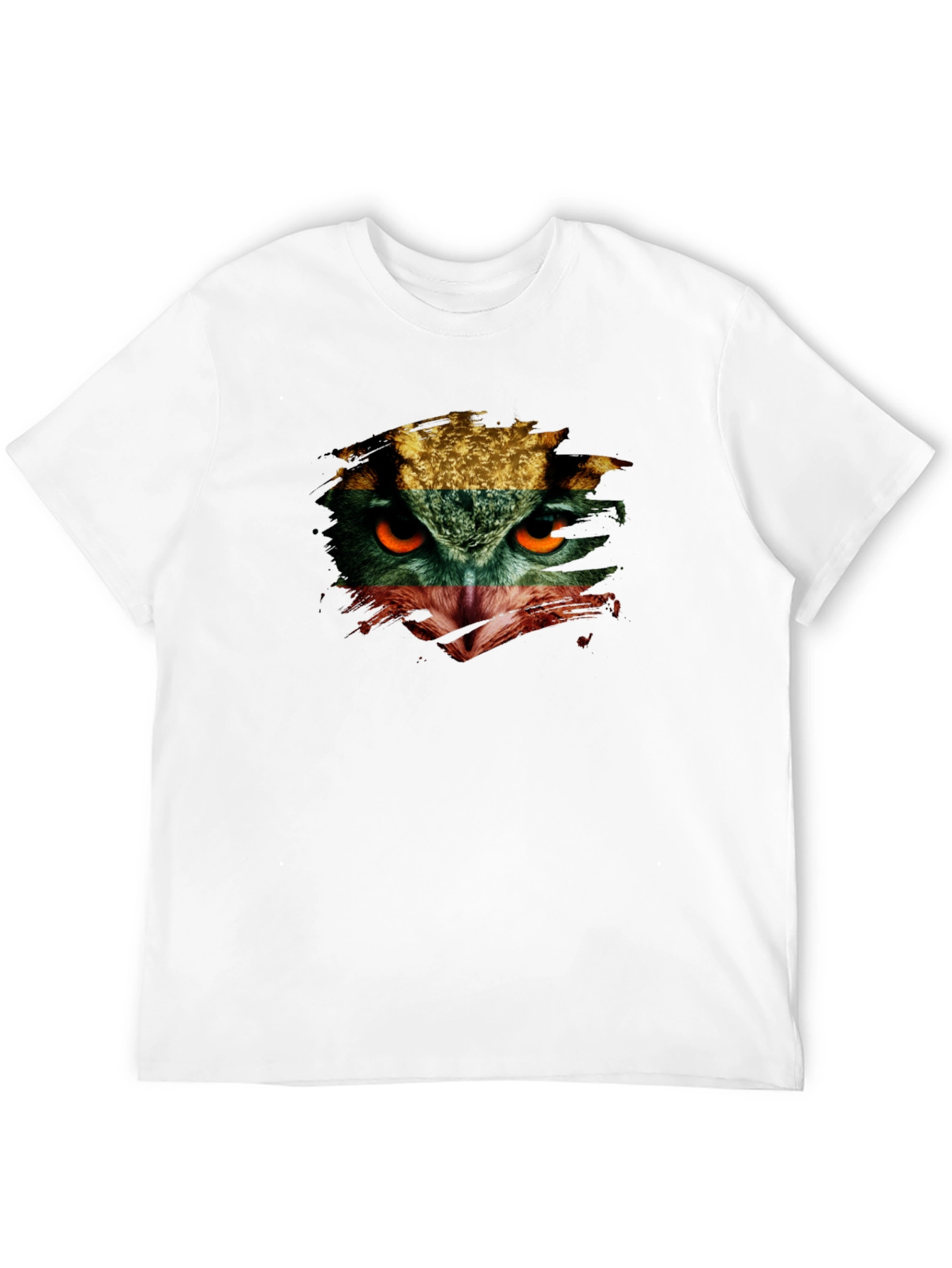 Owl Eyes Graphic Print T-Shirt