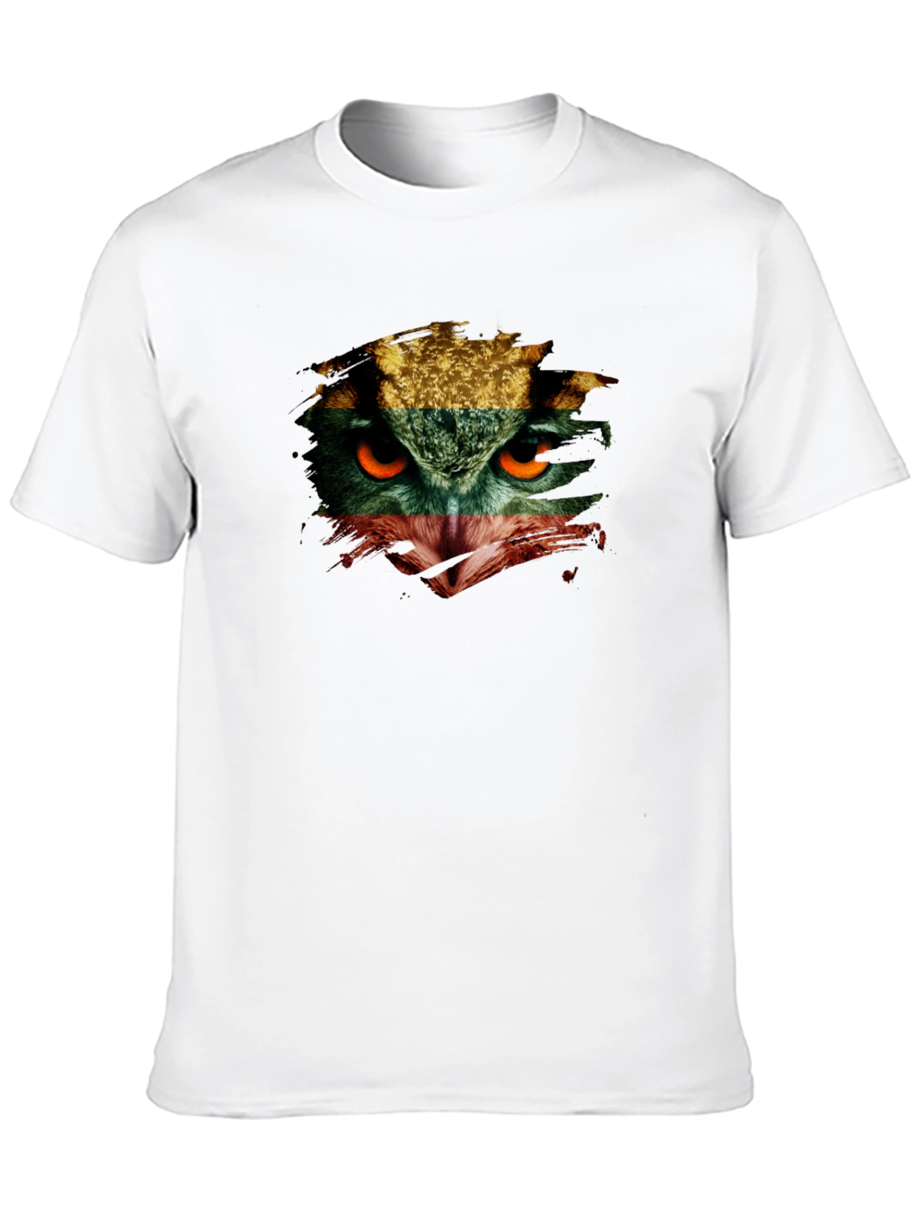 Owl Eyes Graphic Print T-Shirt