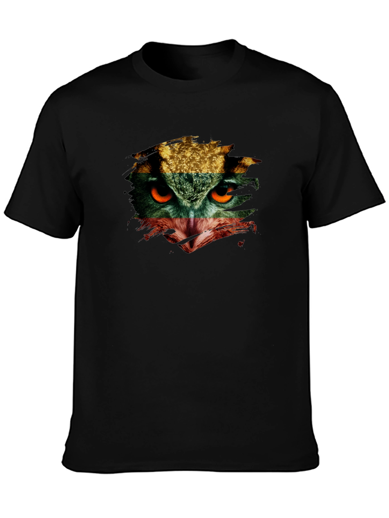Owl Eyes Graphic Print T-Shirt