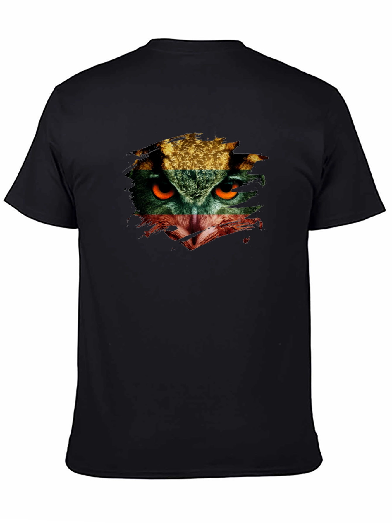 Owl Eyes Graphic Print T-Shirt
