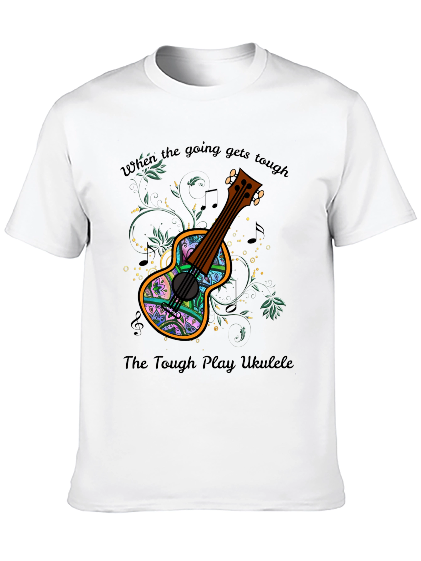 Ukulele Graphic Tee - When the Going Gets Tough