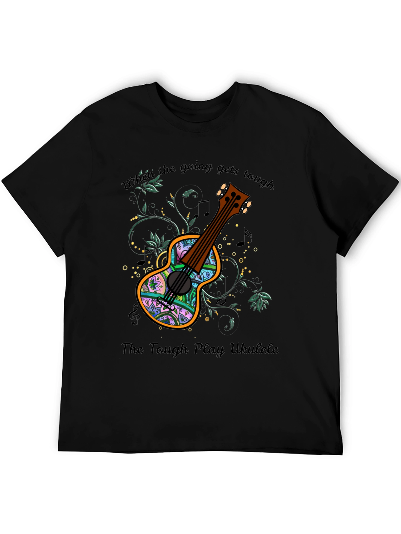 Ukulele Graphic Tee - When the Going Gets Tough