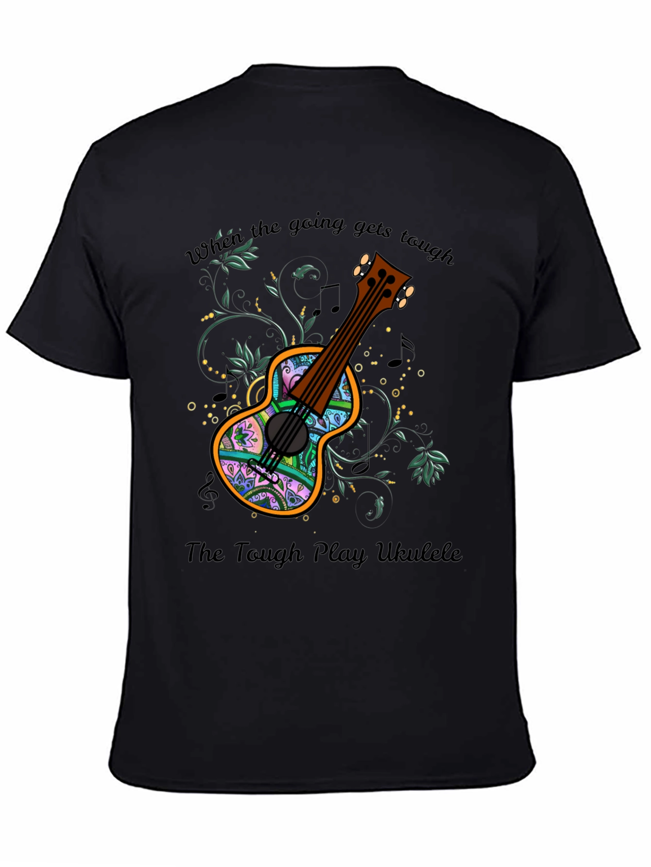 Ukulele Graphic Tee - When the Going Gets Tough