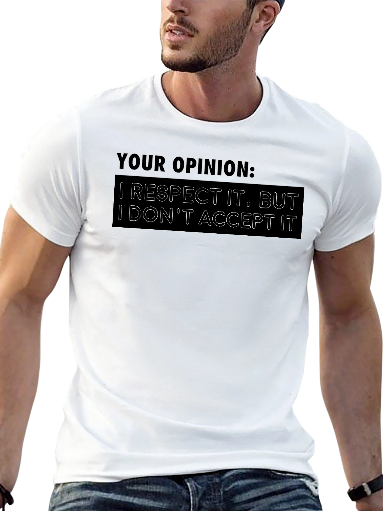 Respect Opinion Graphic T-Shirt