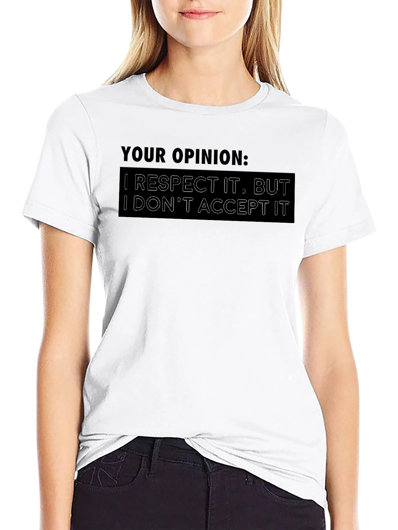 Respect Opinion Graphic T-Shirt