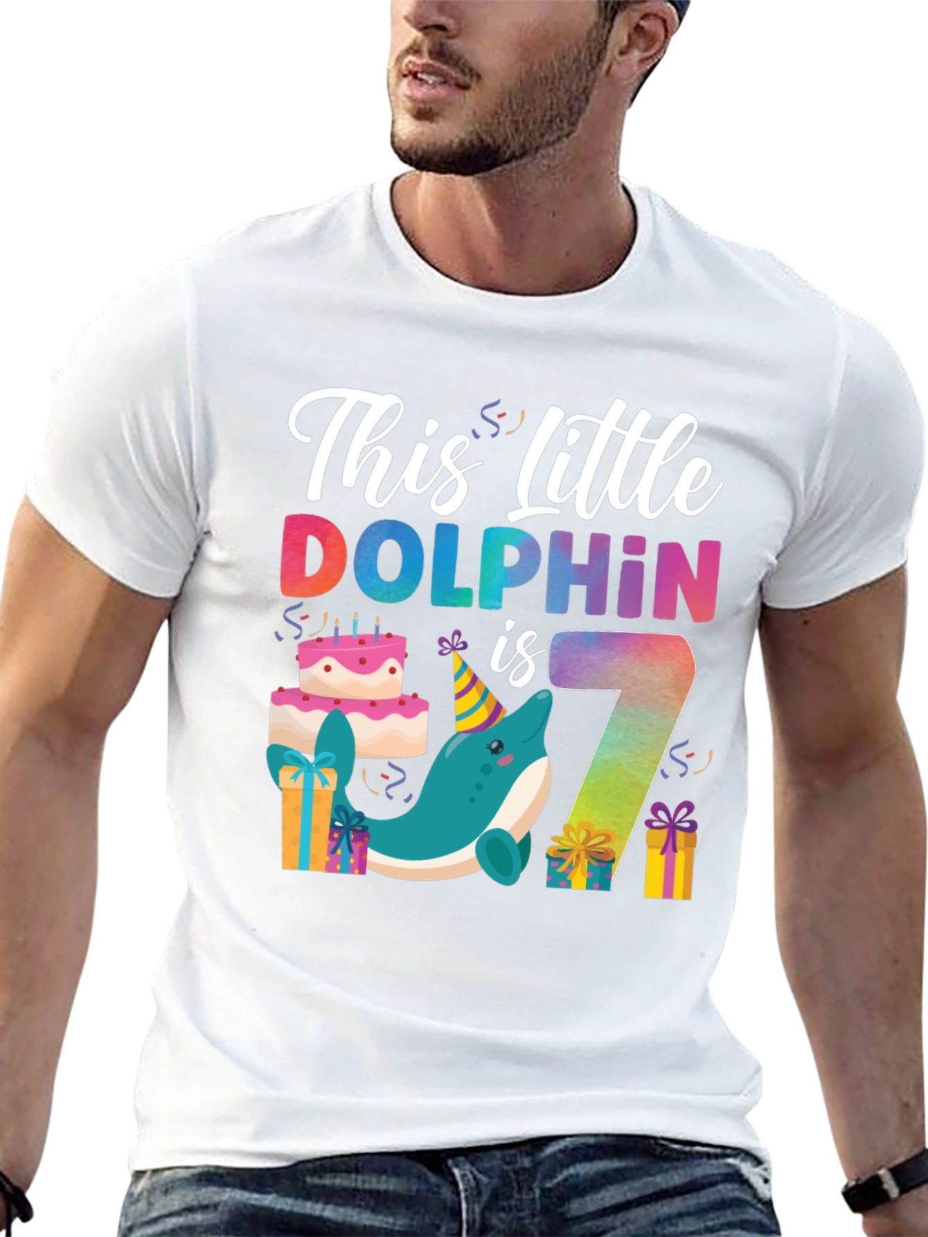 This Little Dolphin is Seven T-Shirt