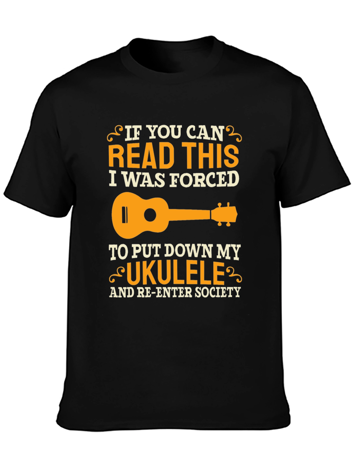 Ukulele Forced to Re-Enter Society T-Shirt