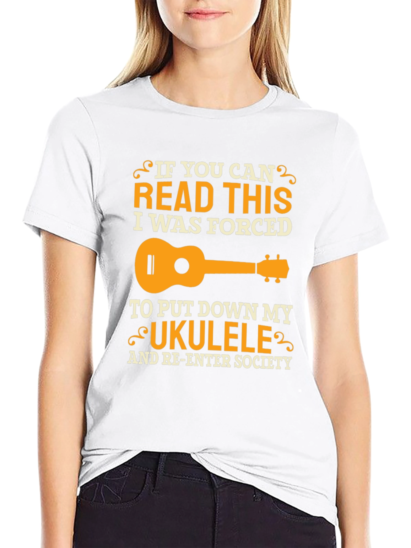 Ukulele Forced to Re-Enter Society T-Shirt