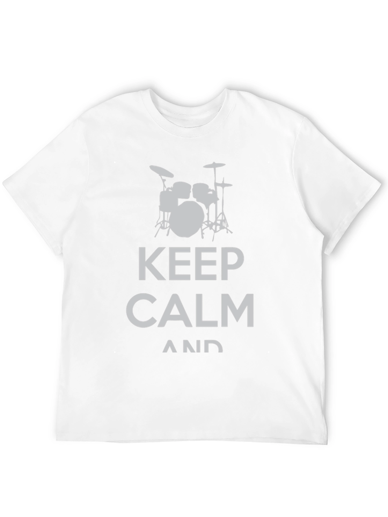 Keep Calm Drummer Black T-Shirt