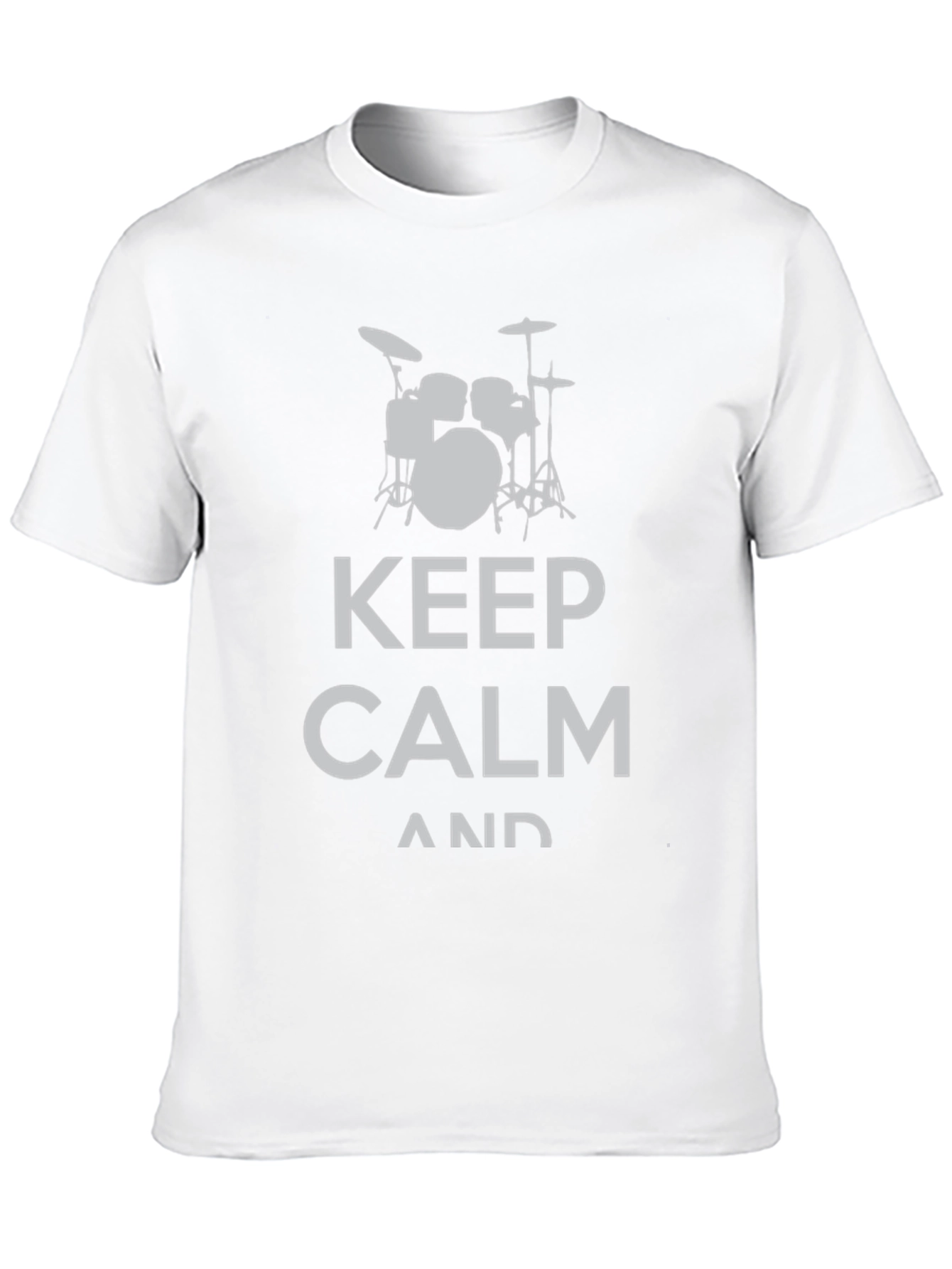 Keep Calm Drummer Black T-Shirt