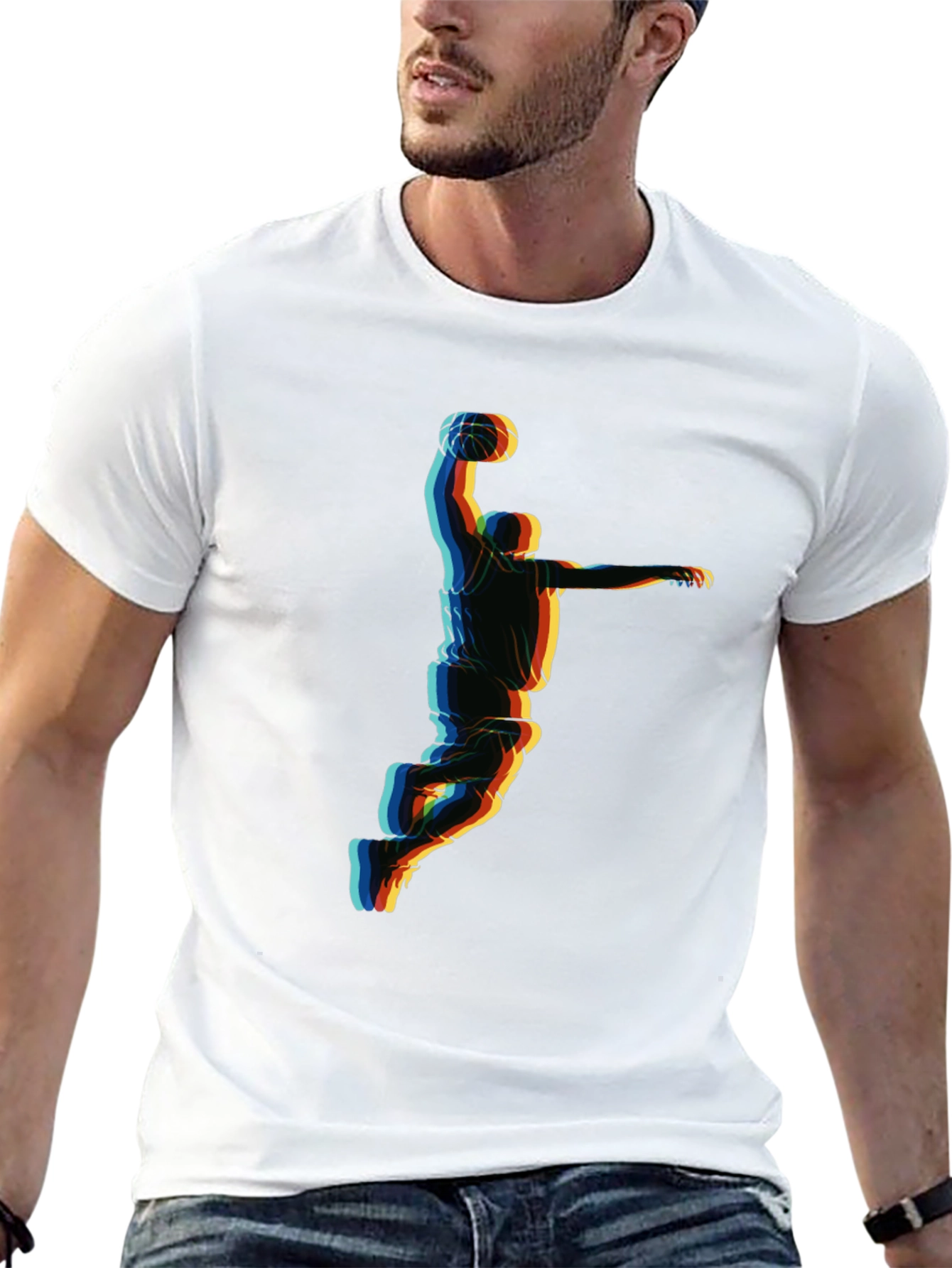 Basketball Player Graphic T-Shirt