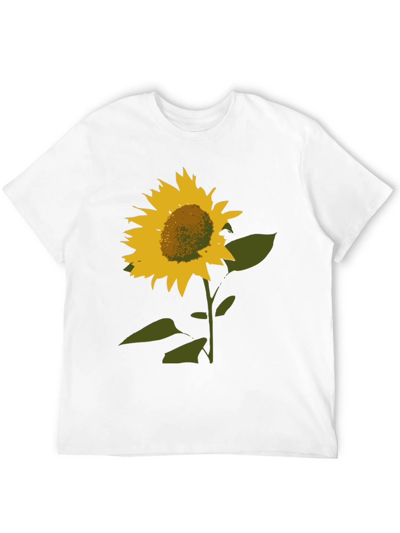 Sunflower Graphic Tee - Stylish Black Cotton Shirt