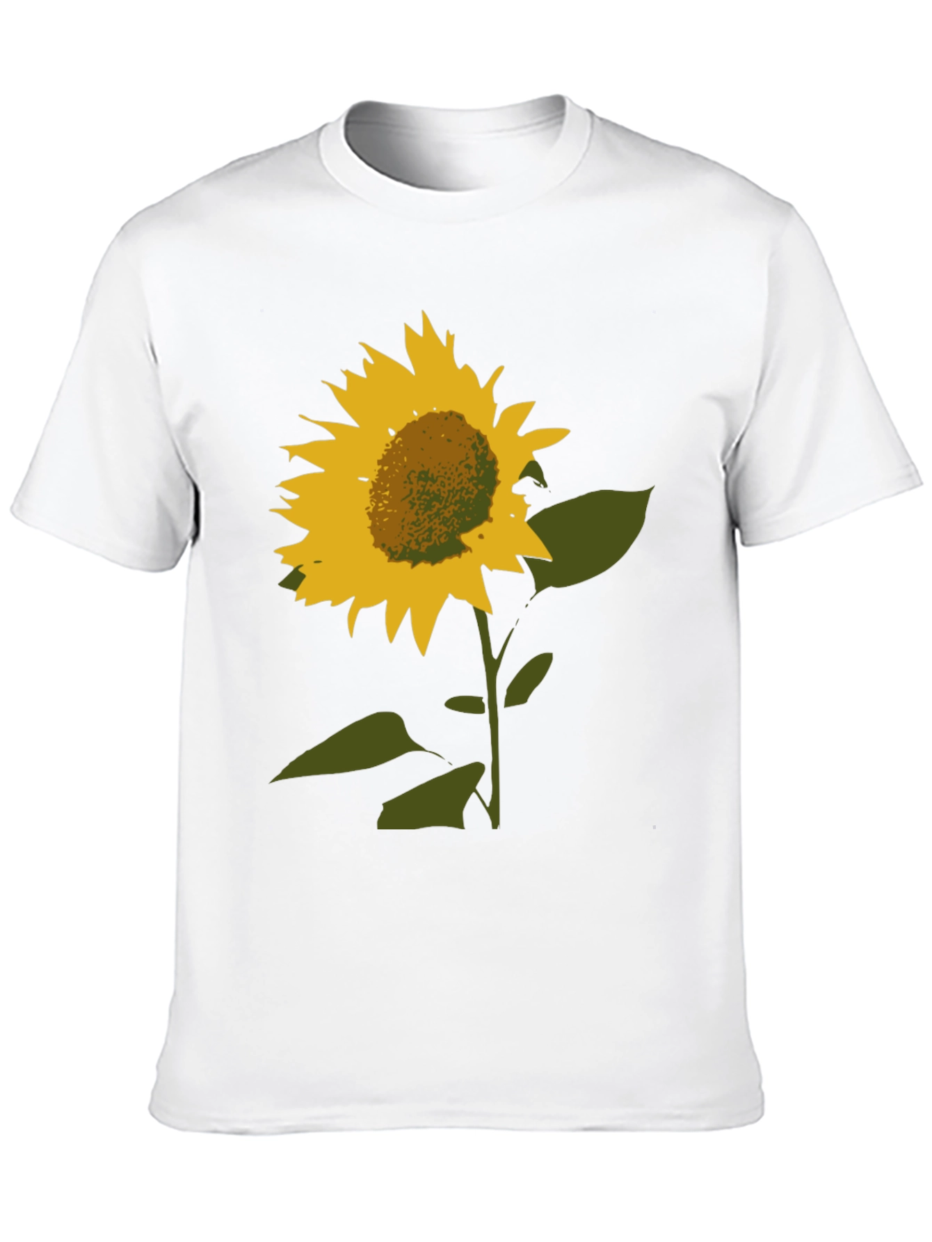 Sunflower Graphic Tee - Stylish Black Cotton Shirt