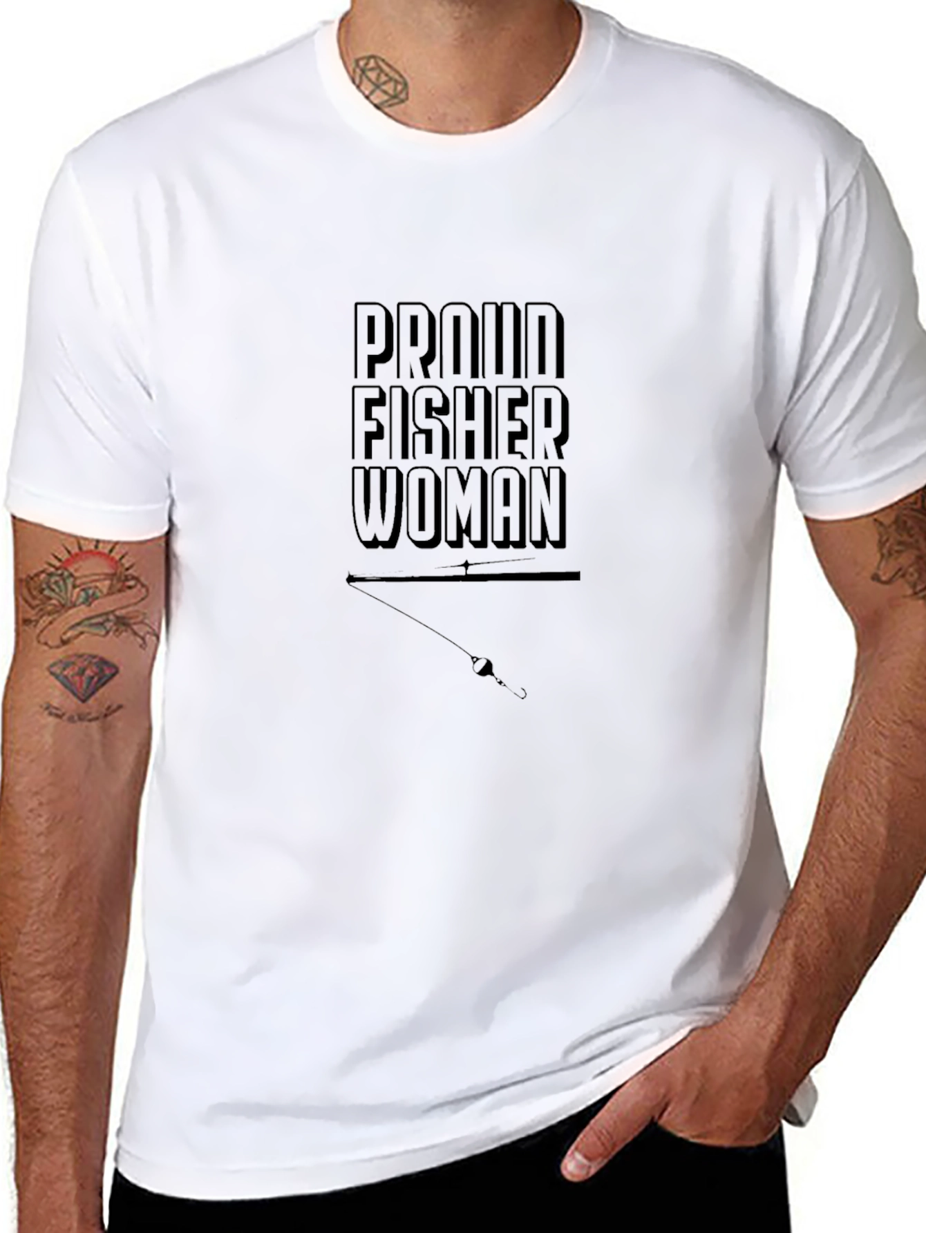 Proud Fisherwoman T-Shirt - Fishing Apparel