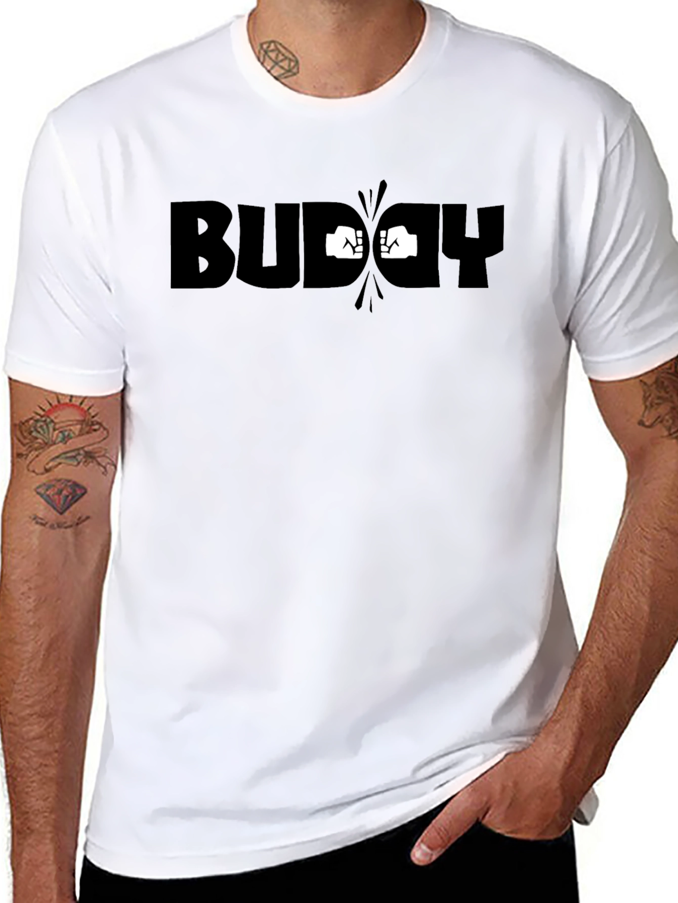 Buddy Punch Black Graphic Tee