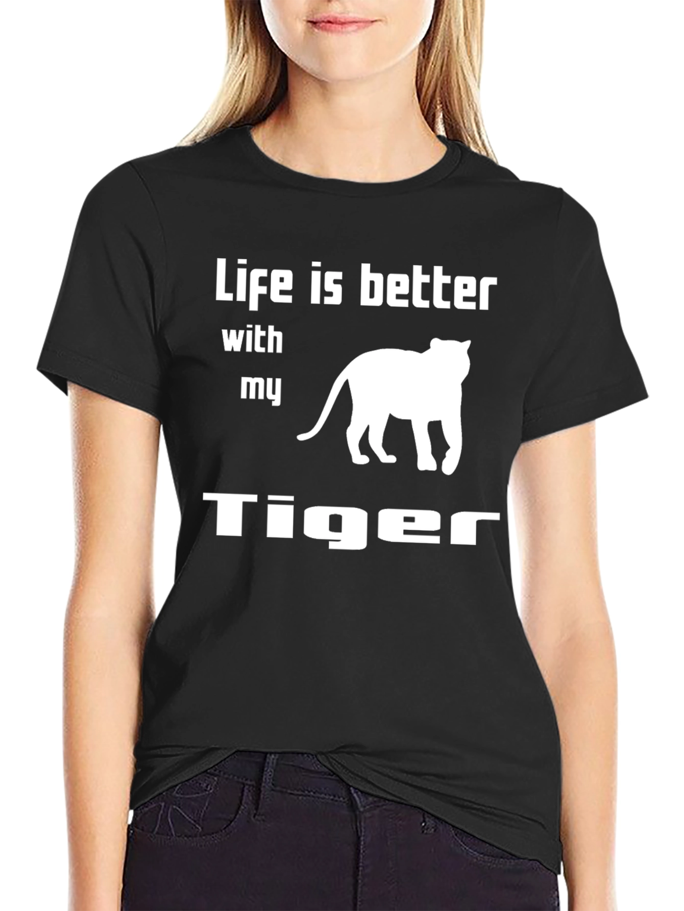 Life is Better With My Tiger Graphic Tee