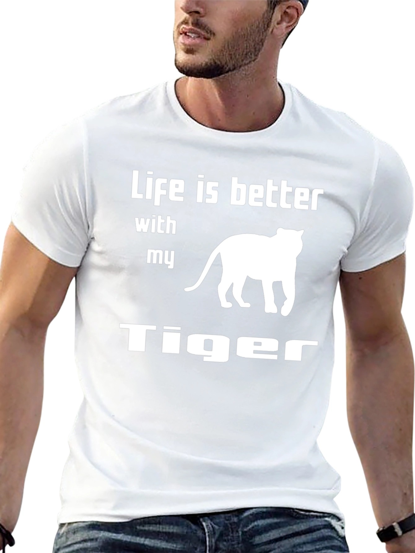 Life is Better With My Tiger Graphic Tee