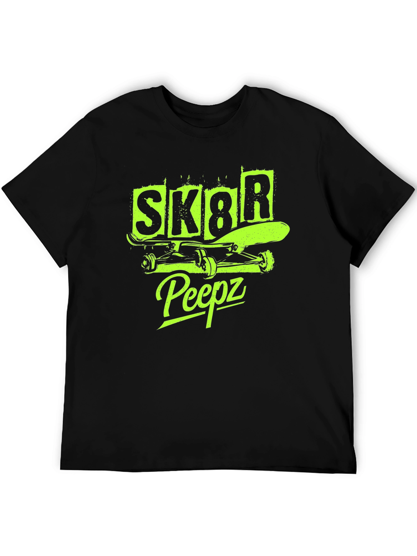 SK8R Peepz Graphic Tee - Skateboarder Style
