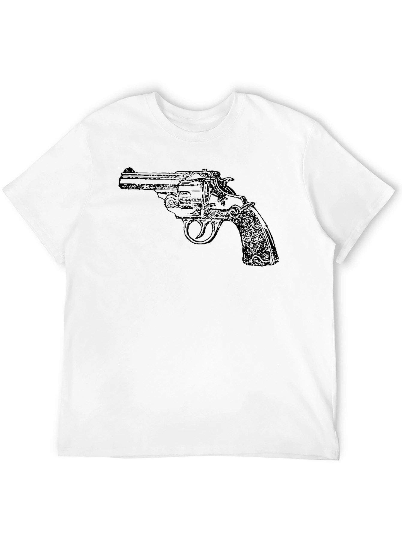 Revolver Graphic Print Black T-Shirt