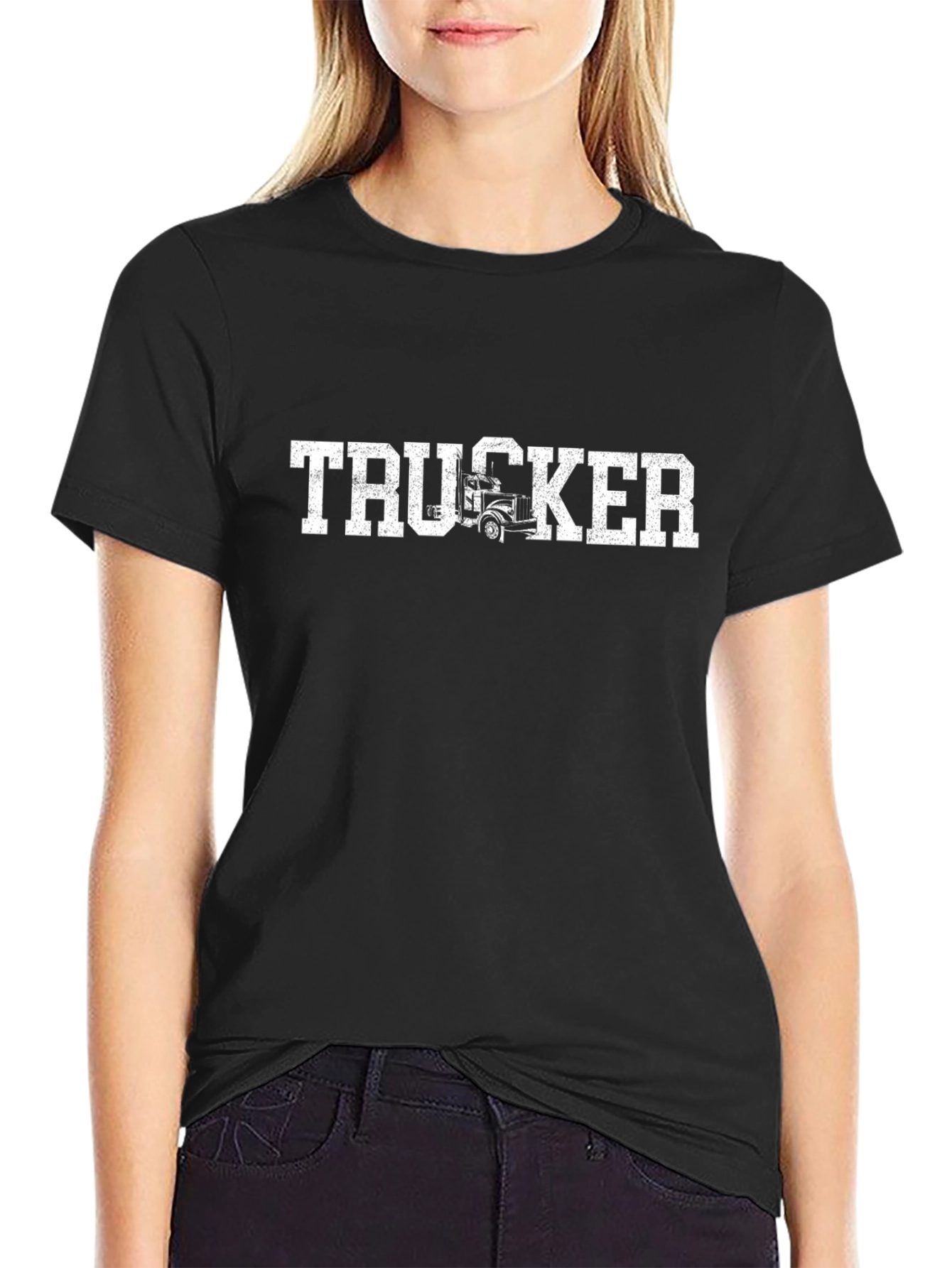 Trucker T-Shirt - Black