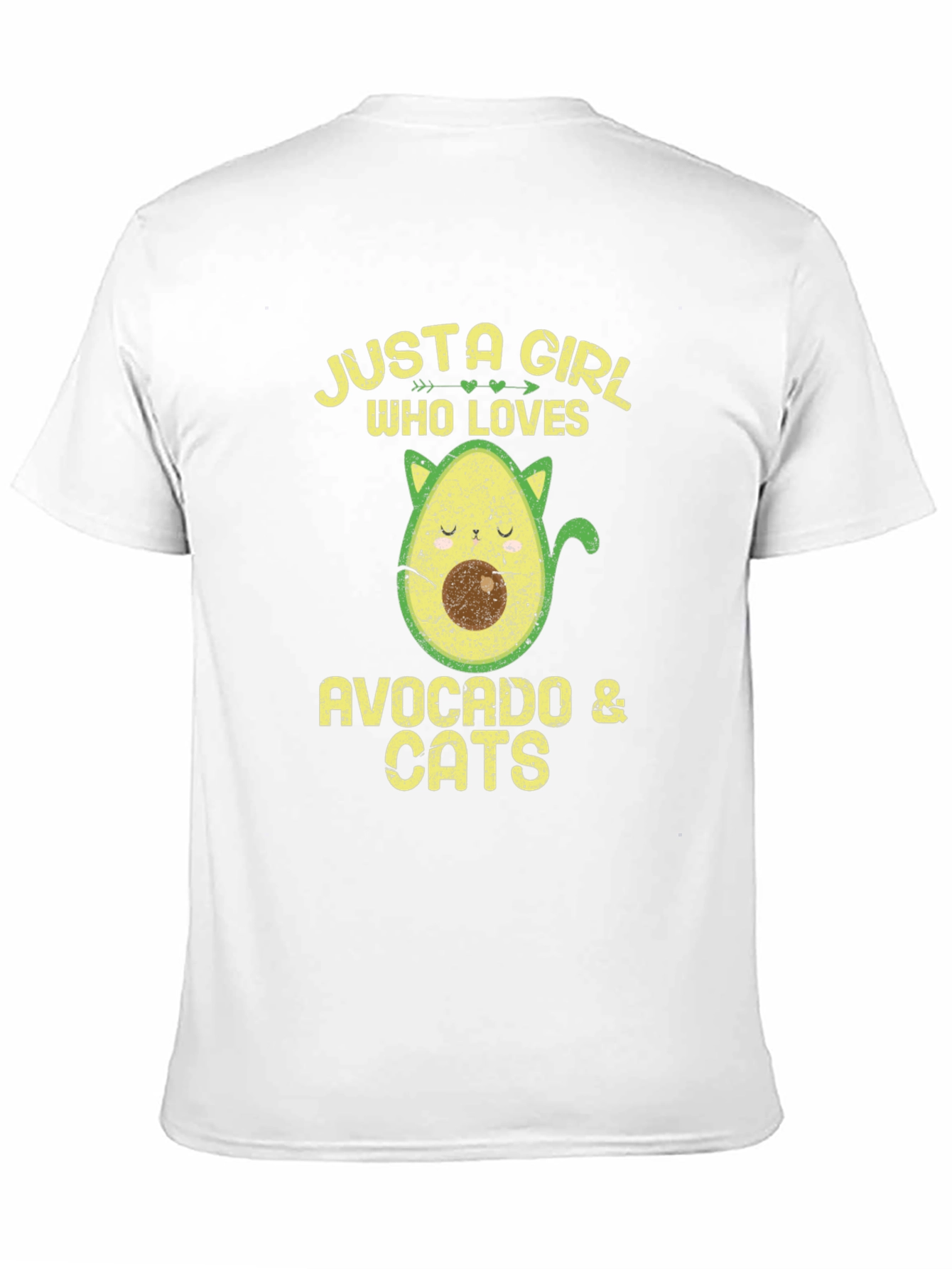 Avocado & Cats Graphic T-Shirt