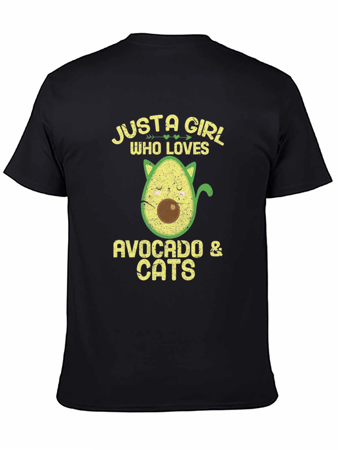 Avocado & Cats Graphic T-Shirt