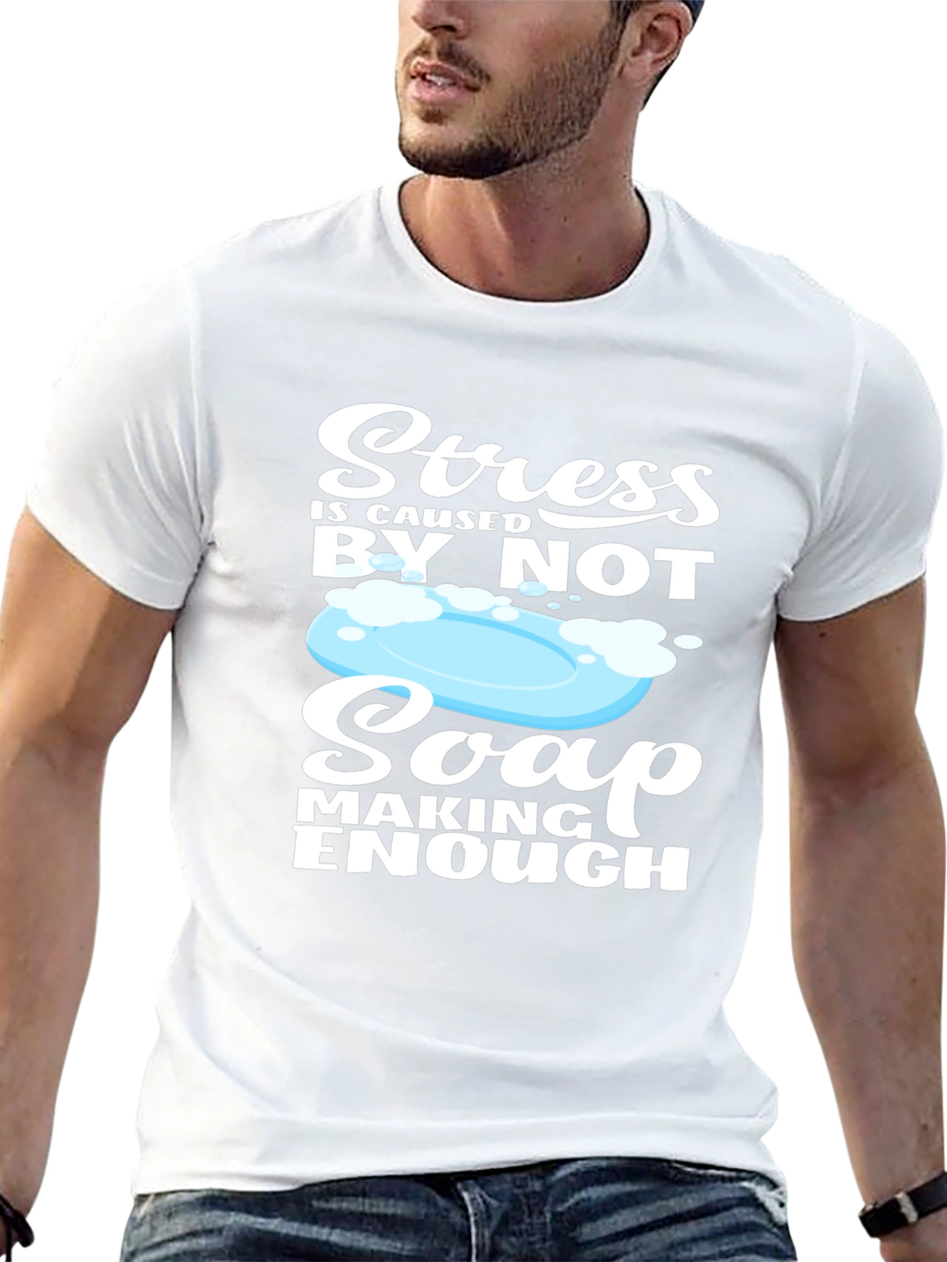 Soap Making T-Shirt - Stress Relief Design