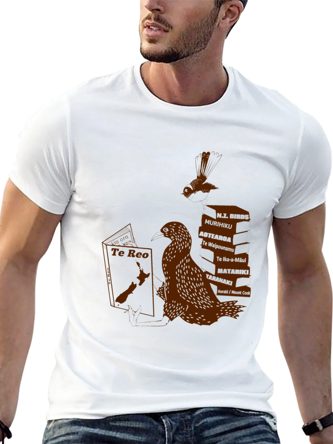 New Zealand Graphic Tee - Read Te Reo!