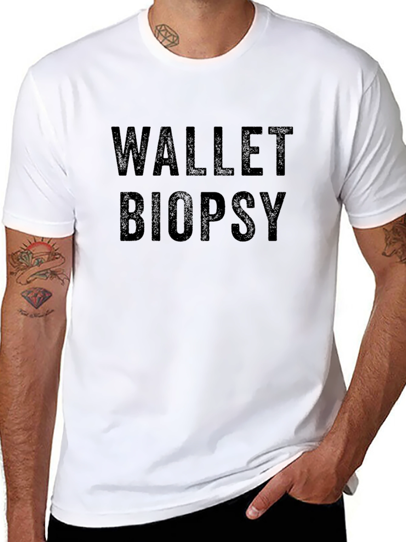 Wallet Biopsy Graphic Tee - Funny Sarcastic T-Shirt