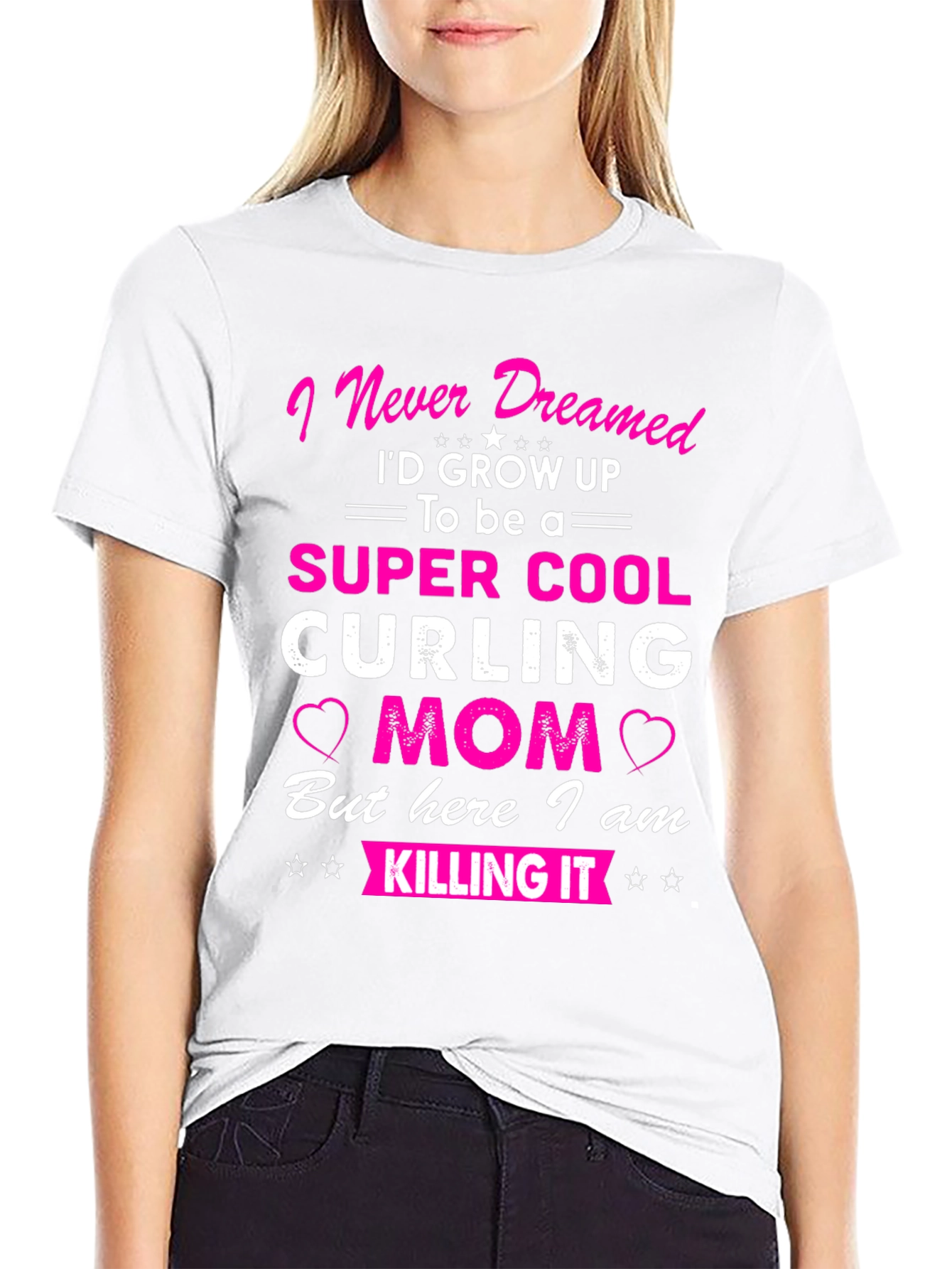Super Cool Curling Mom T-Shirt