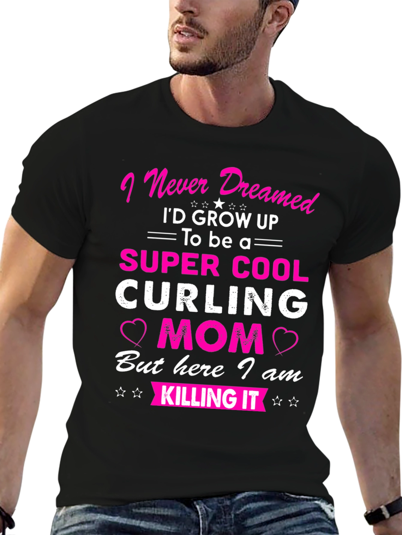 Super Cool Curling Mom T-Shirt