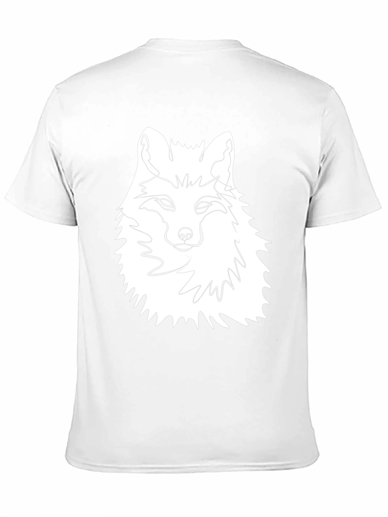 Fox Graphic Tee - Modern Line Art Design