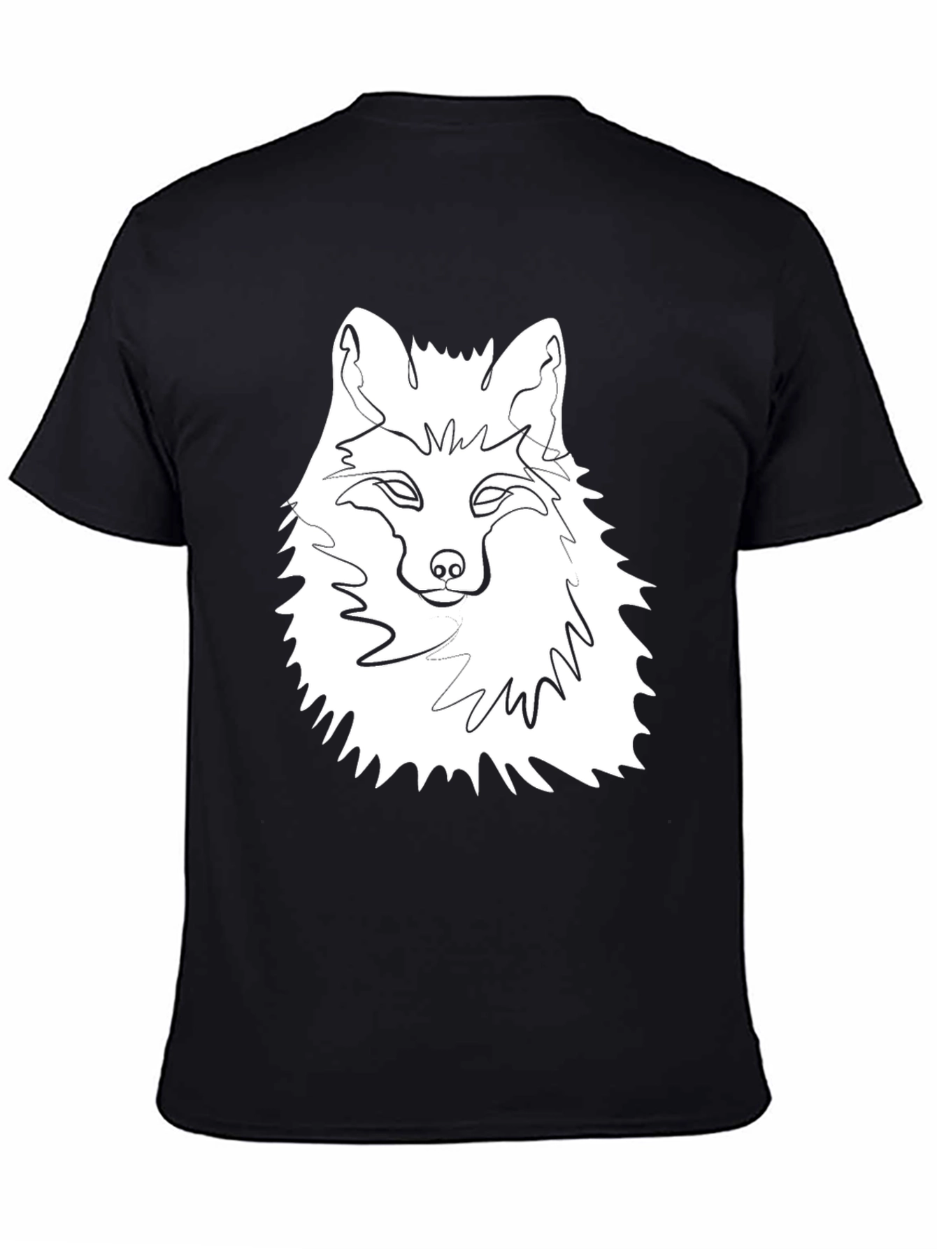 Fox Graphic Tee - Modern Line Art Design