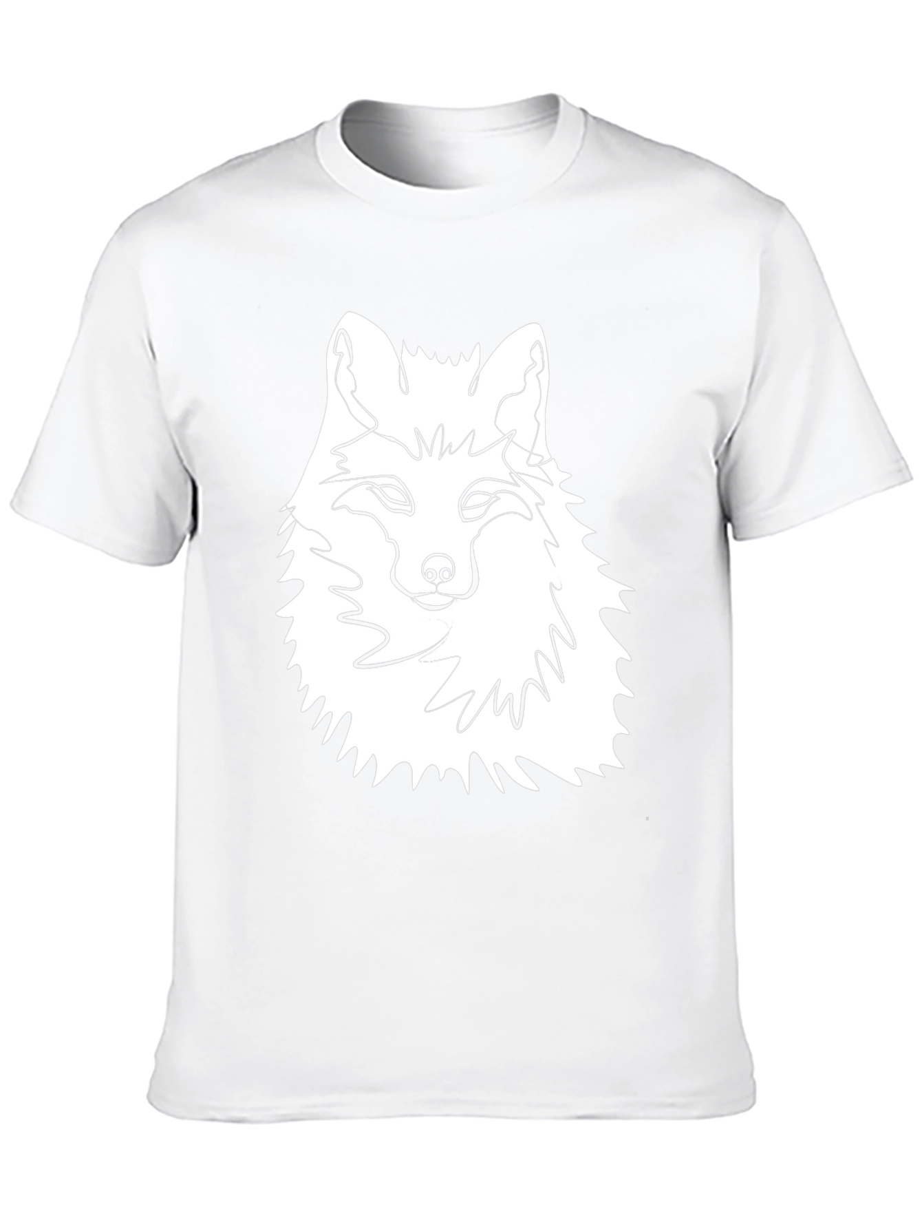 Fox Graphic Tee - Modern Line Art Design