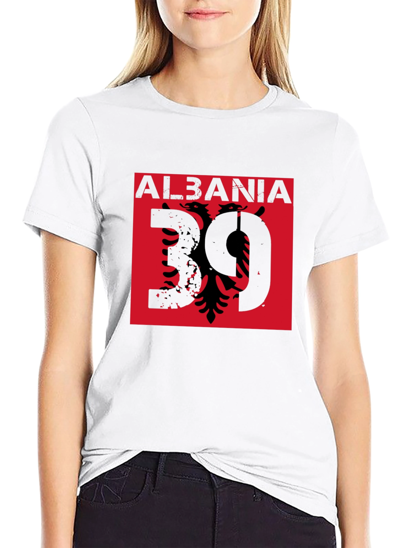 Albania Eagle Graphic Tee - Mens Black Shirt