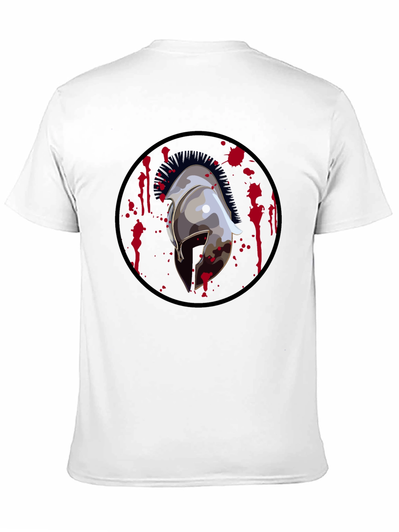 Spartan Helmet Graphic Tee - Black T-Shirt