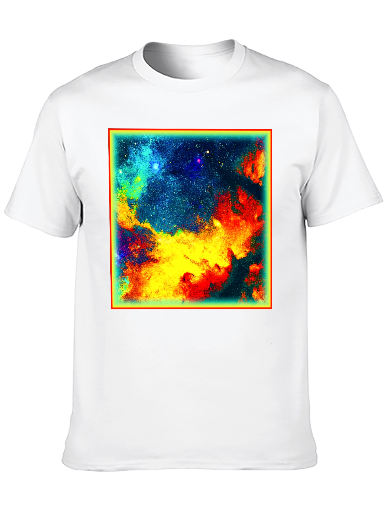 Nebula Galaxy Graphic Tee - Mens Black T-Shirt