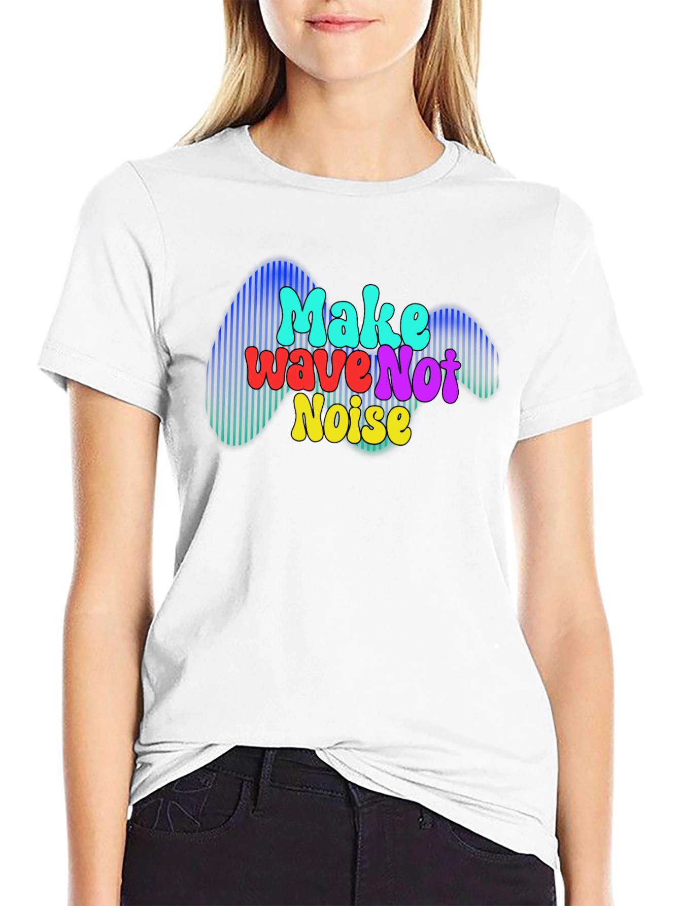 Make Wave Not Noise Graphic T-Shirt