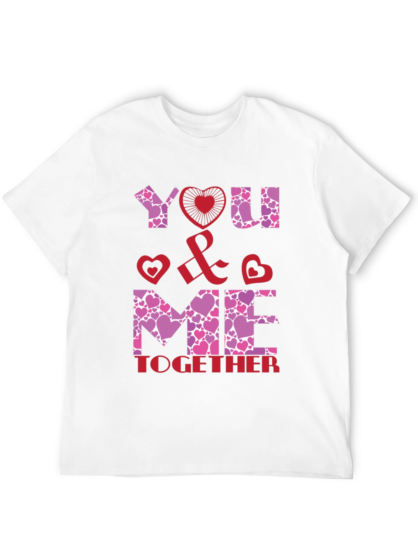 You & Me Together Valentines Day Graphic Tee
