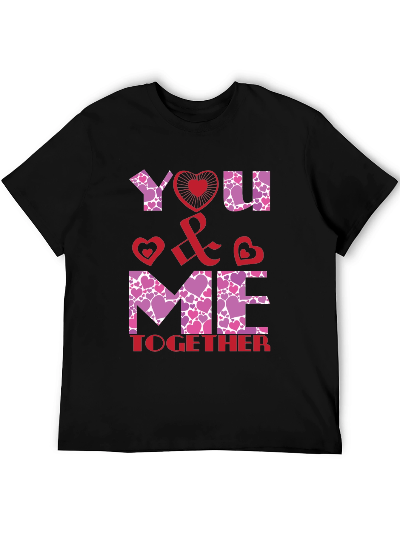You & Me Together Valentines Day Graphic Tee
