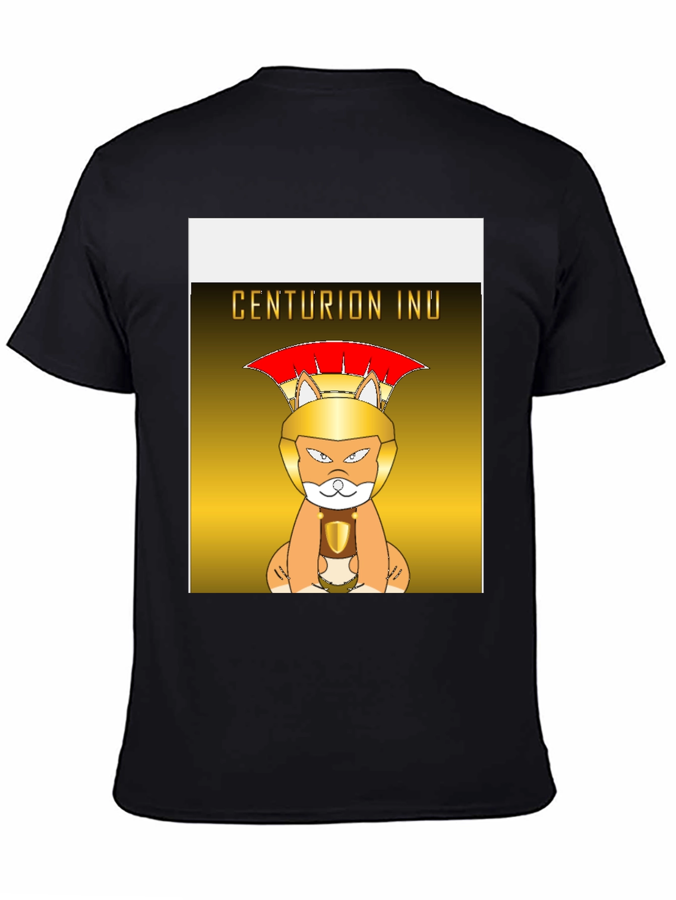 Centurion Inu Graphic T-Shirt - Black Cotton Tee