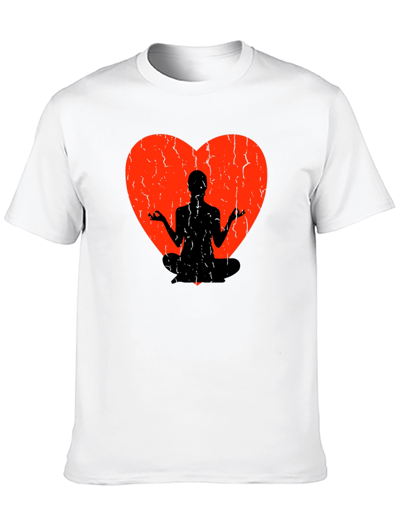 Yoga Heart Graphic Tee - Meditate in Style