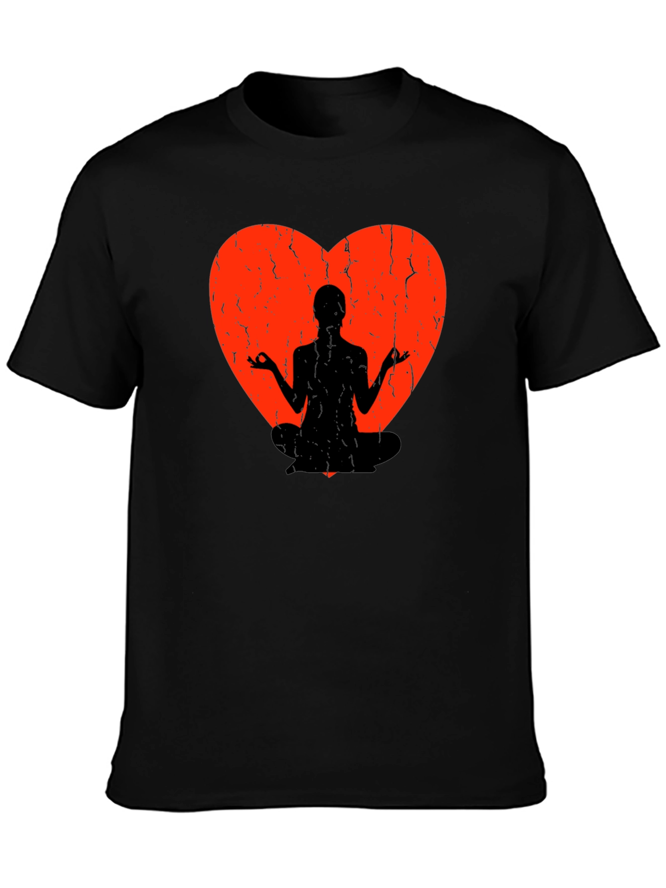 Yoga Heart Graphic Tee - Meditate in Style