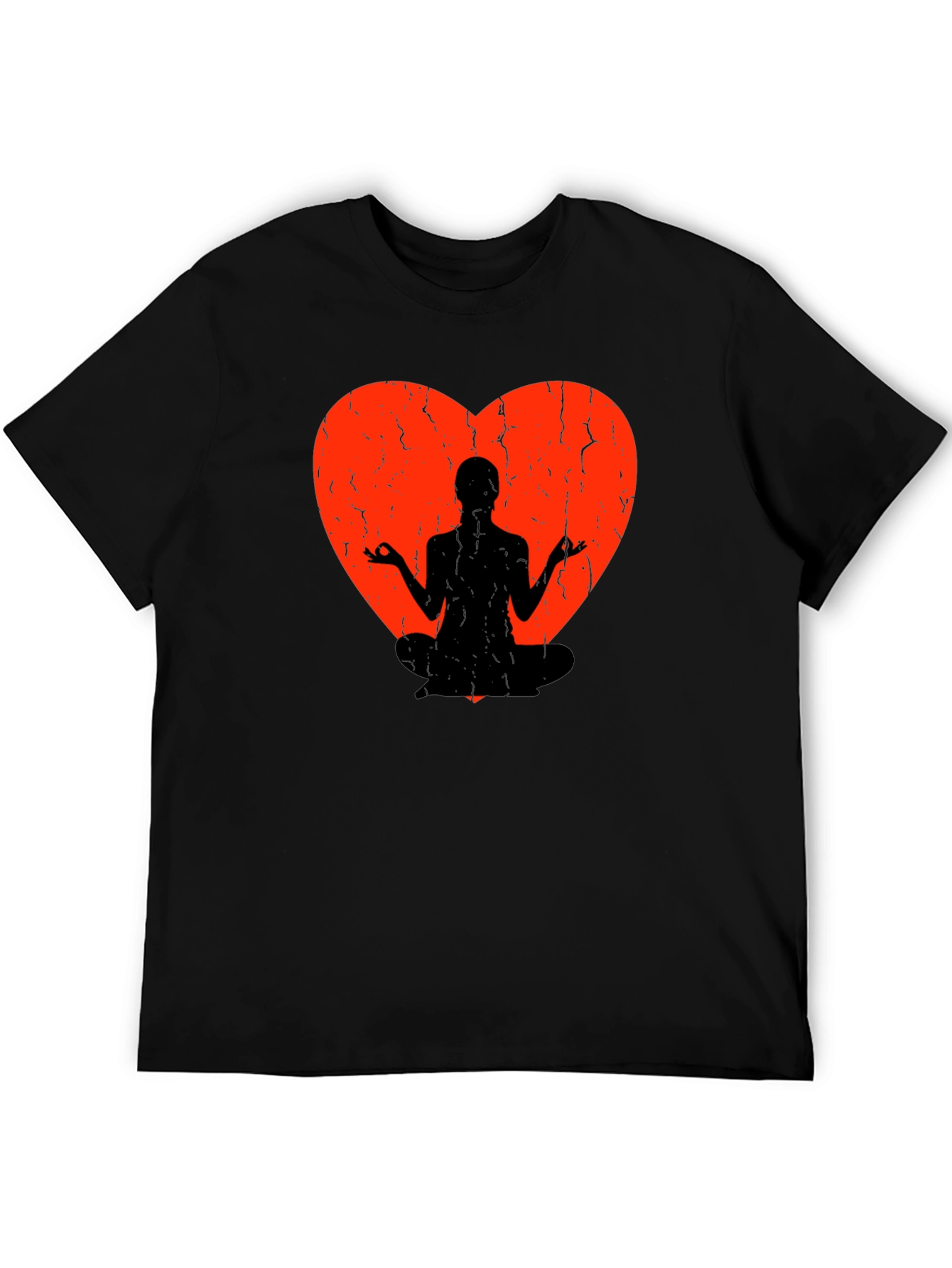 Yoga Heart Graphic Tee - Meditate in Style